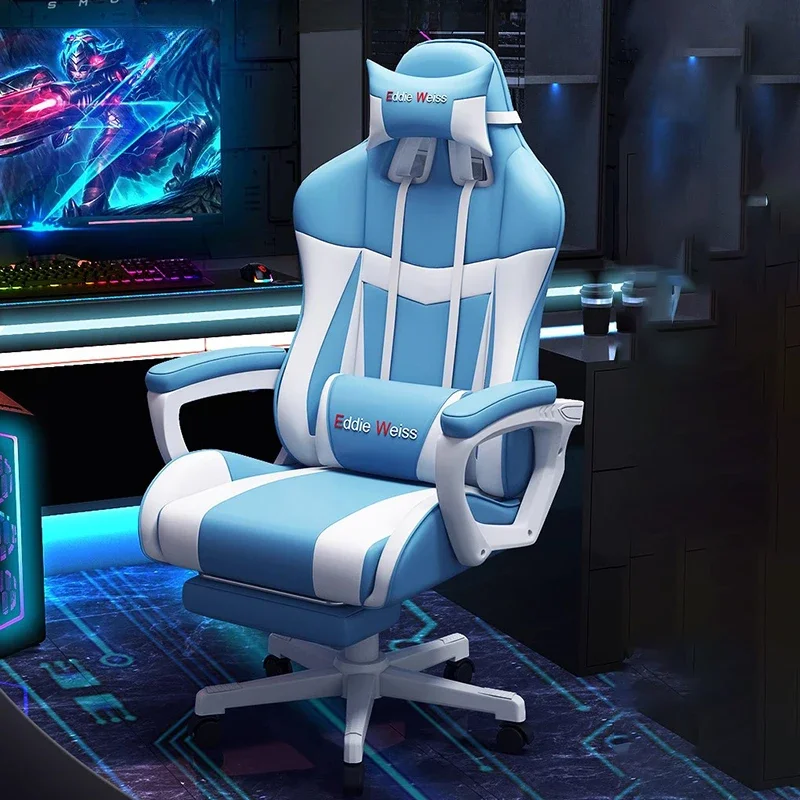 

Gaming Chair Ergonomic Office Low Chairs Anime Gamer Work Swivel Weightless Kitchen Kneeling Transparent Comfortable Rotating Pc