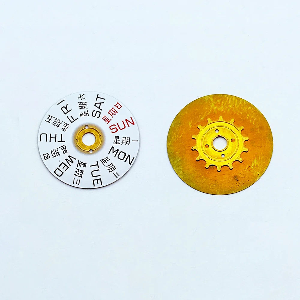 Аксессуары для часов, подходящие для ETA2836, недельный циферблат, в 3-х часах, запасные части для часов