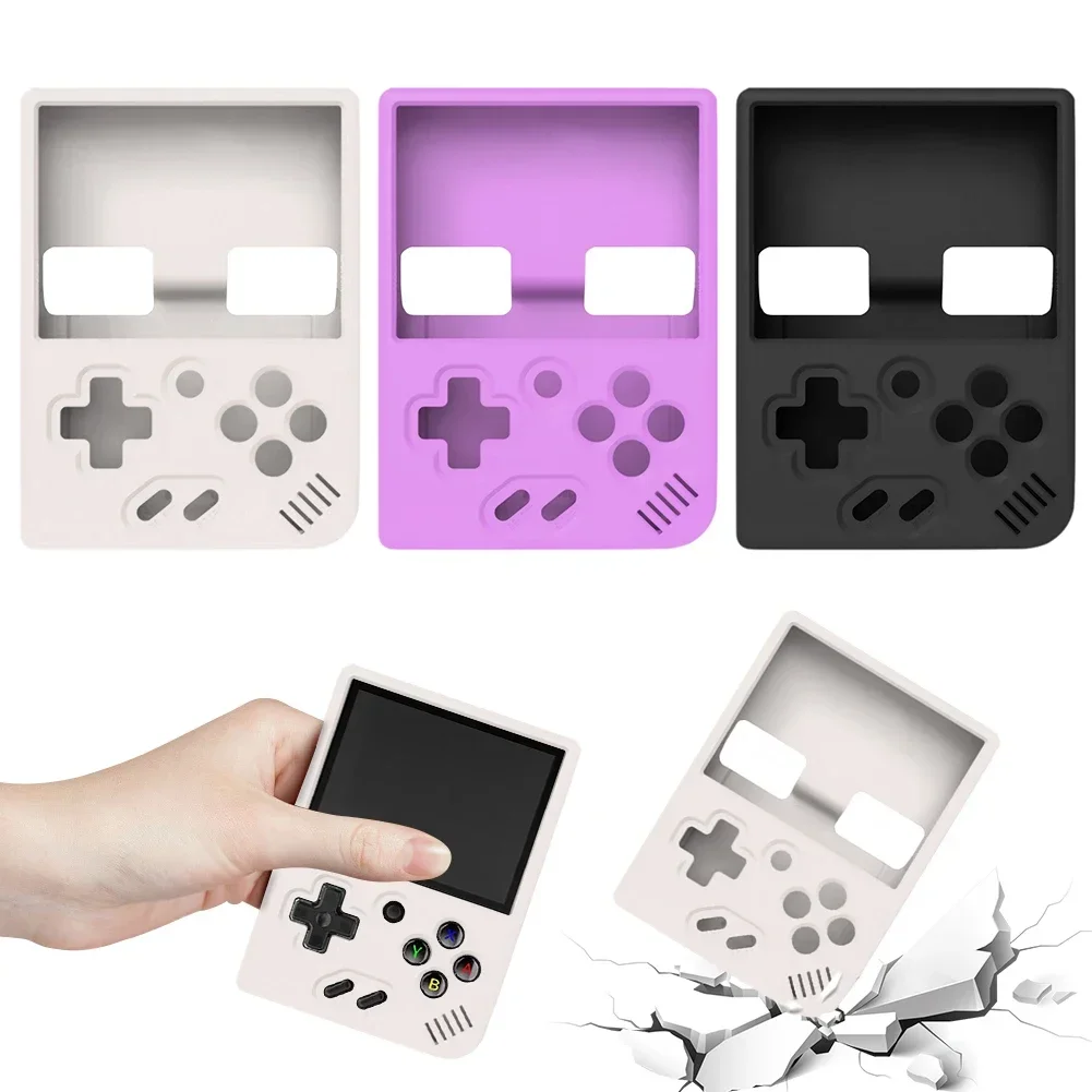 for MIYOO MINIPlus Handheld Game Silicone Protective Cover  Console Shockproof Anti-Slip Gaming Console Sleeve Skin with Lanyard