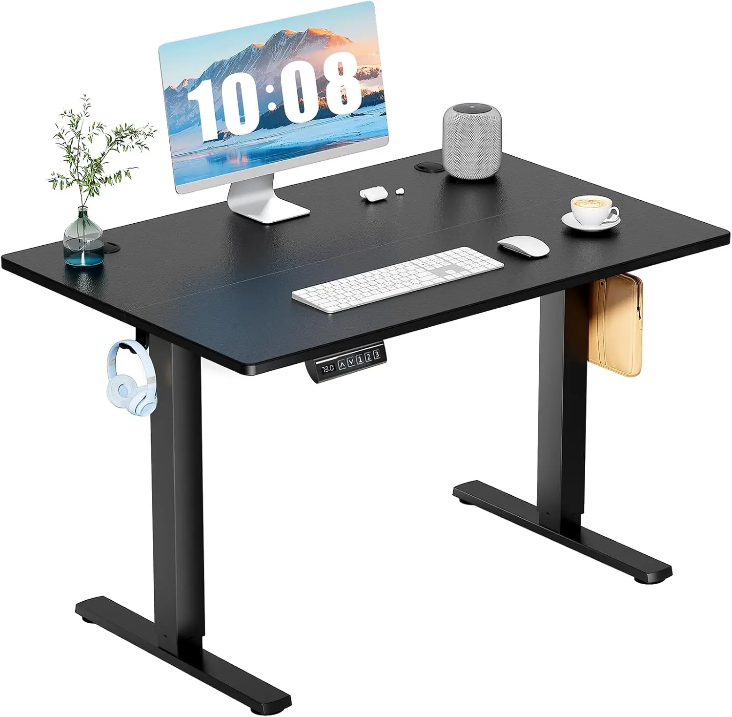 

40 Inch Electric Standing Desk, Adjustable Height with Memory Presets for Home Office and Gaming