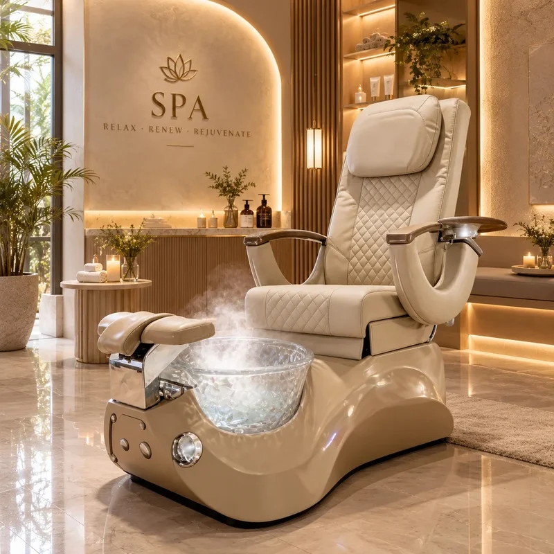 High-End Modern Luxury Pedicure Spa Chair Adjustable Electric Foot Bath Chair for Upscale Salon