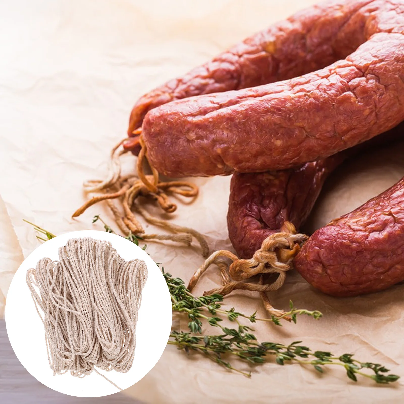 Cotton Twine Meat Bundle Thread Elastic Durable Sausage Ham Tying Meat String Kitchen Cotton String Cooking Twine