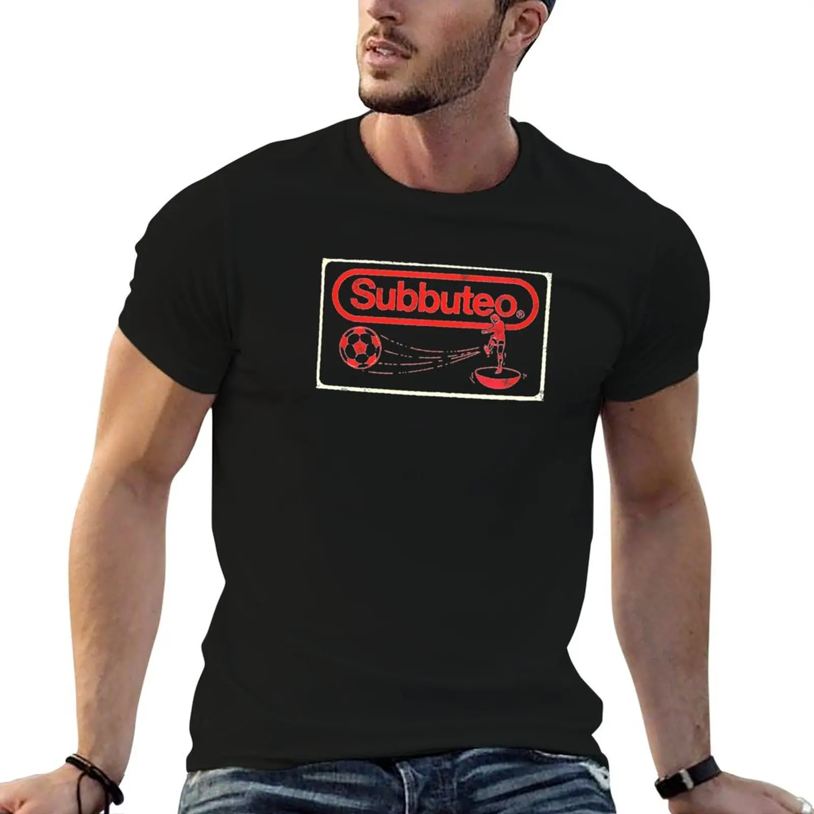 Retro subbuteo T-Shirt customizeds quick drying t shirts for men cotton