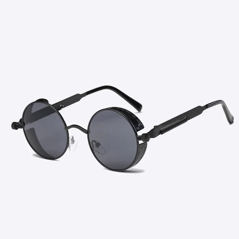 

Metal Steampunk Sunglasses Men Women Fashion Round Glasses Brand Designer Vintage High Quality Glasses Oculos de sol