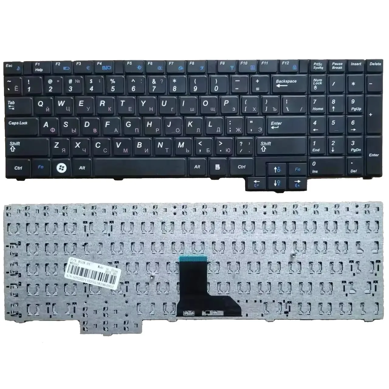 

Клавиатура для Samsung R517 R523 R528 R530 R540 RV510 P580 R618 R620 Русская/Немецкая раскладка