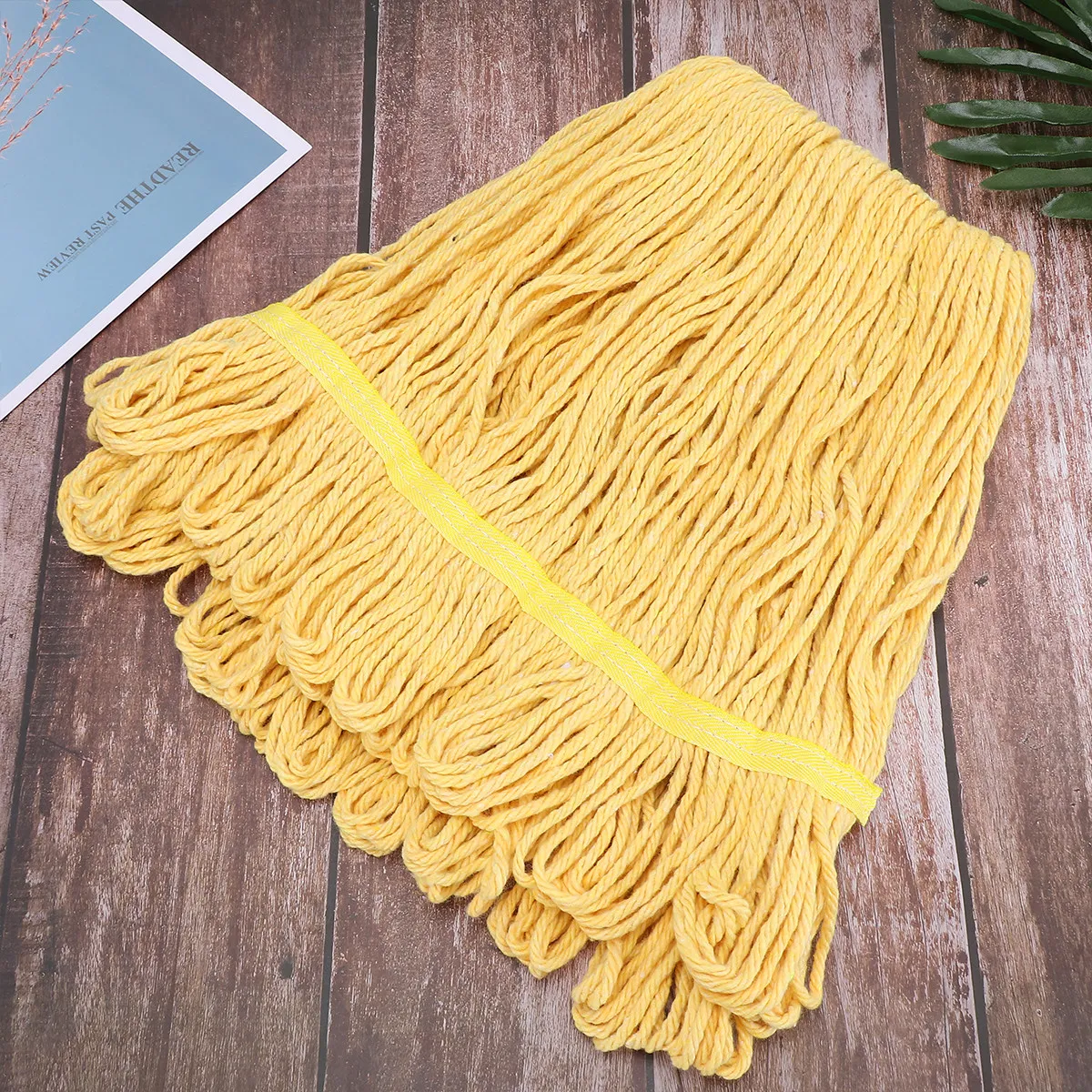 1Pcs Reusable Cotton Mop Head Replacement Super Absorbent Washable Mop Cloth for Home Cleaning Tools Compact Design Daily Use