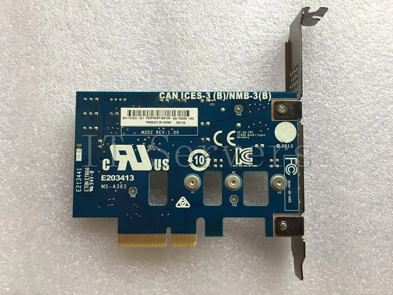 Carte adaptateur profil haut PCA PCIe à M.2, 742006 – 002