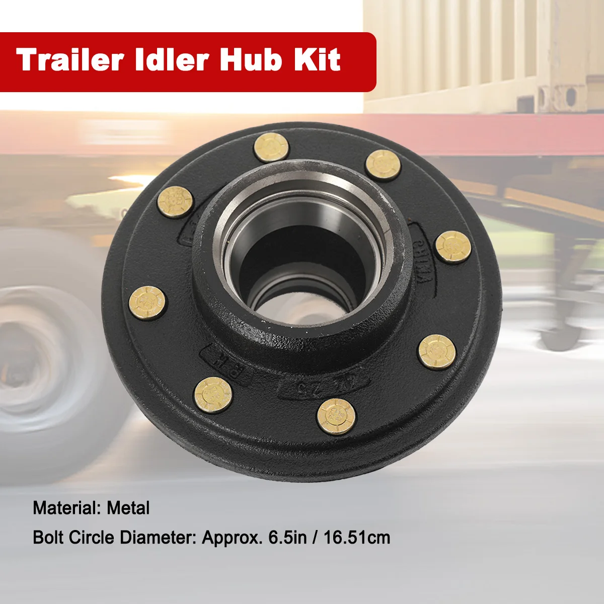 

Сверхмощные 6,5-дюймовые комплекты нагрузных ступиц с 8 болтами для оси прицепа 7000 фунтов, 8-зубная ступица прицепа