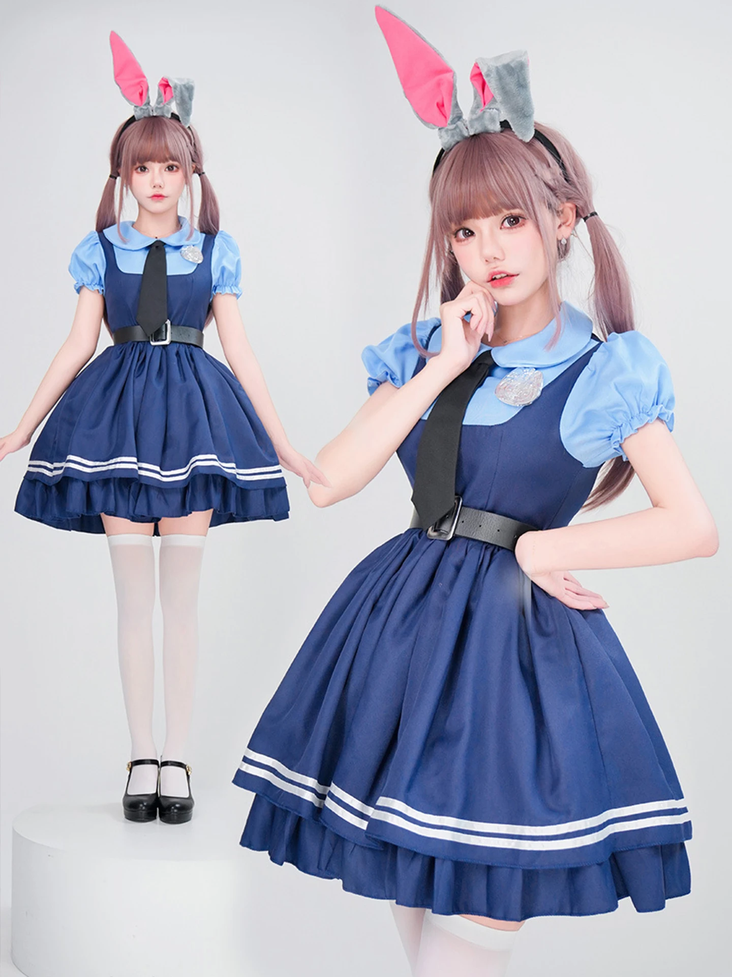 

loween Rabbit Officer orm Dr plus Size Adult Costume Cute Girl Dr Outfit Stage Performance Traditional Hanfu