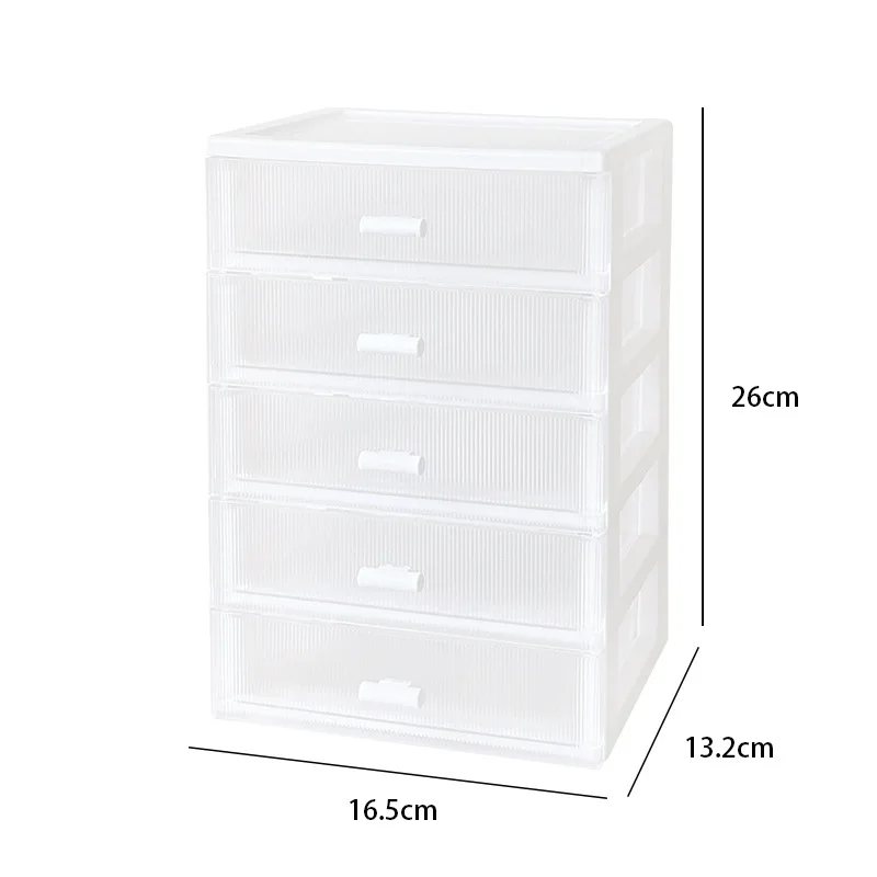 Cute Desktop Cosmetic Storage Box Organizer Drawer Office Storage Rack Kawayi Stationery Desk Pen Holder Drawer Organizer Box