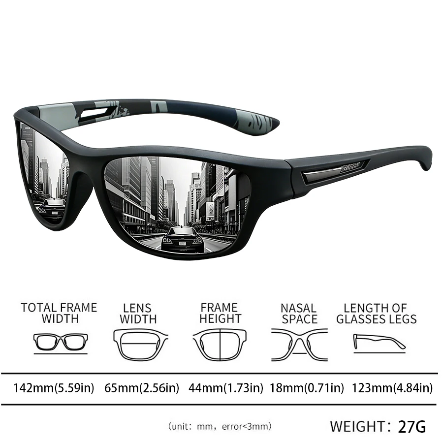 18-teiliges Set Tarnmuster-Rahmen Brillen für Fahren Angeln Freizeit Sport Herren Damen Radfahren Bergsteigen Mode Vintage Sport Sonnenbrillen – Detail 10