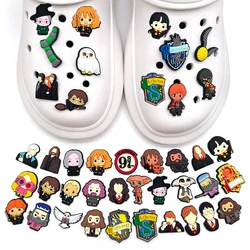 Kawaii Harries Potters Fibbia per scarpe Cartoon Anime Hermione Malfoy Voldemort FAI DA TE PVC Pendenti e Ciondoli per scarpe Aceessories Decorazione Regali