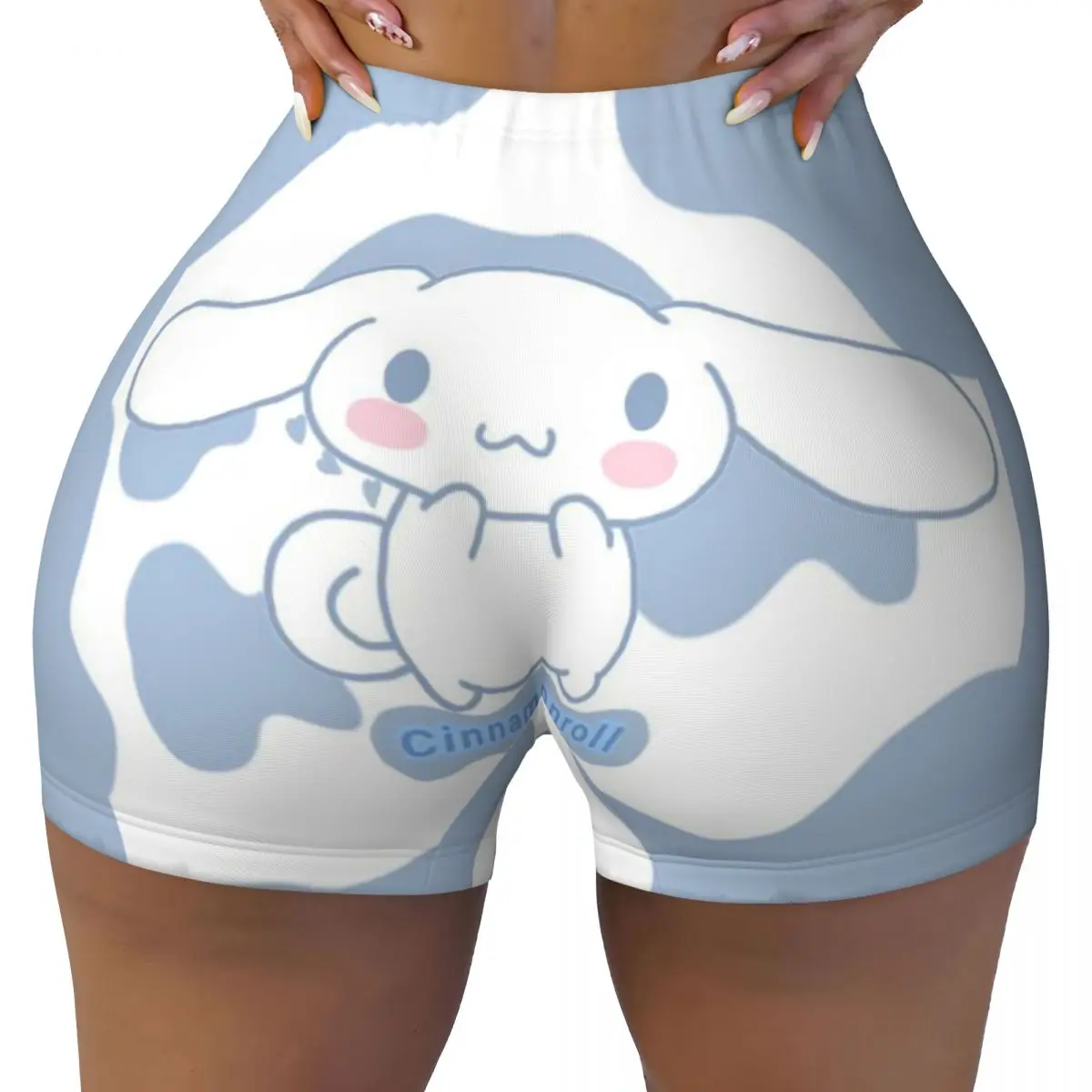 

Custom Blue Cinnamoroll Anime Workout Volleyball Biker Shorts for Women Gym Yoga Shorts
