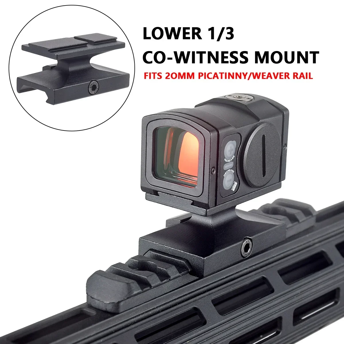 P-2 Red Dot Reflex Sight 3.5 MOA Optics Scope With 1.54 Riser Mount Tactical RMR For Airsoft Rifle Pistol GEN5 MOS Glock 17 19