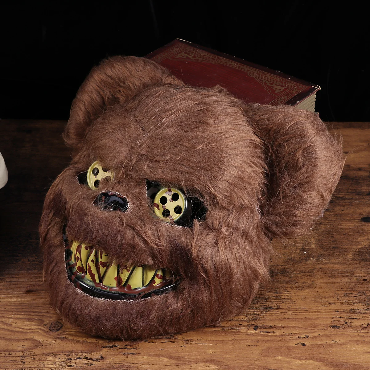 

Scary Bear Head Mask Brown Durable Costume Prop Horror Halloween Party Masquerade Performance Accessory Scary Bear Mask