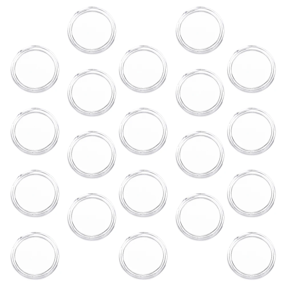 

50 Pcs Box Clear Coin ganizer Plastic Coin Holder ganizer Dust Proof Professional Case for Collectors