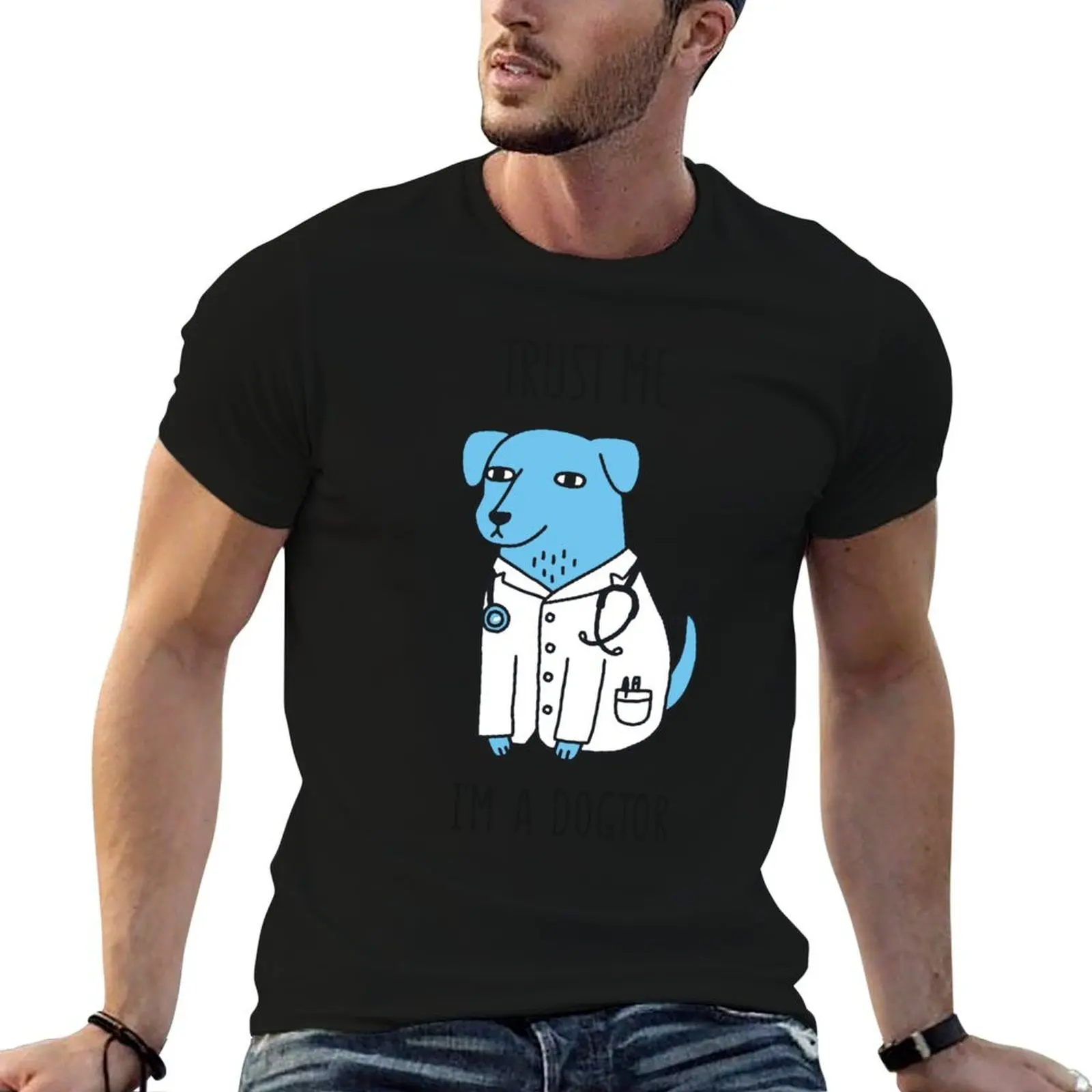 Dogtor T-Shirt man t shirts graphic t shirt man plain t shirt for man 100 percent cotton T-shirt