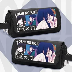 Anime OSHI NO KO Cosplay Hoshino Ai Pencil Bag Cartoon Pencil Case Pen Bags Back To School Supplies Cartoon Pencil Pouch