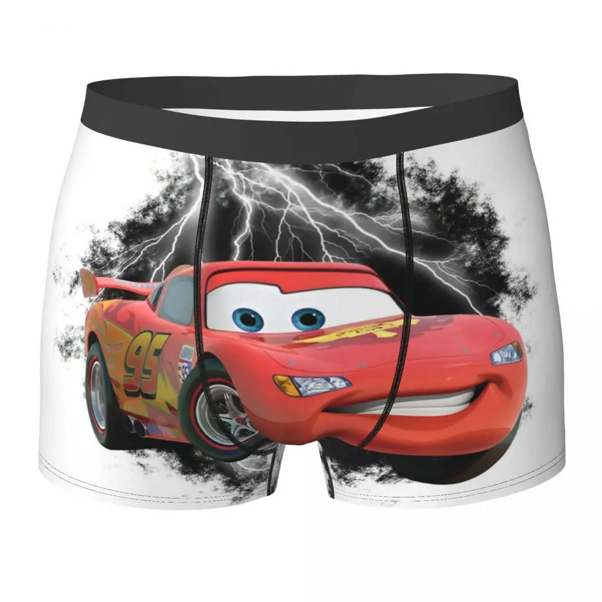 

Нижнее белье с чехлом Lightning Mcqueen Cars, модные трусы-боксеры на заказ, удобные мужские трусы большого размера