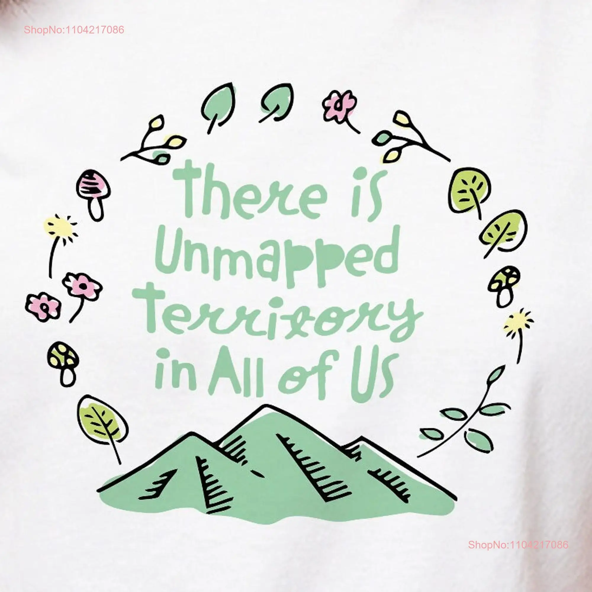 Inspirational Hiking Unmapped Territory T Shirt Forest Frame Long or  Adventure Apparel Nature Enthusiast Motivational