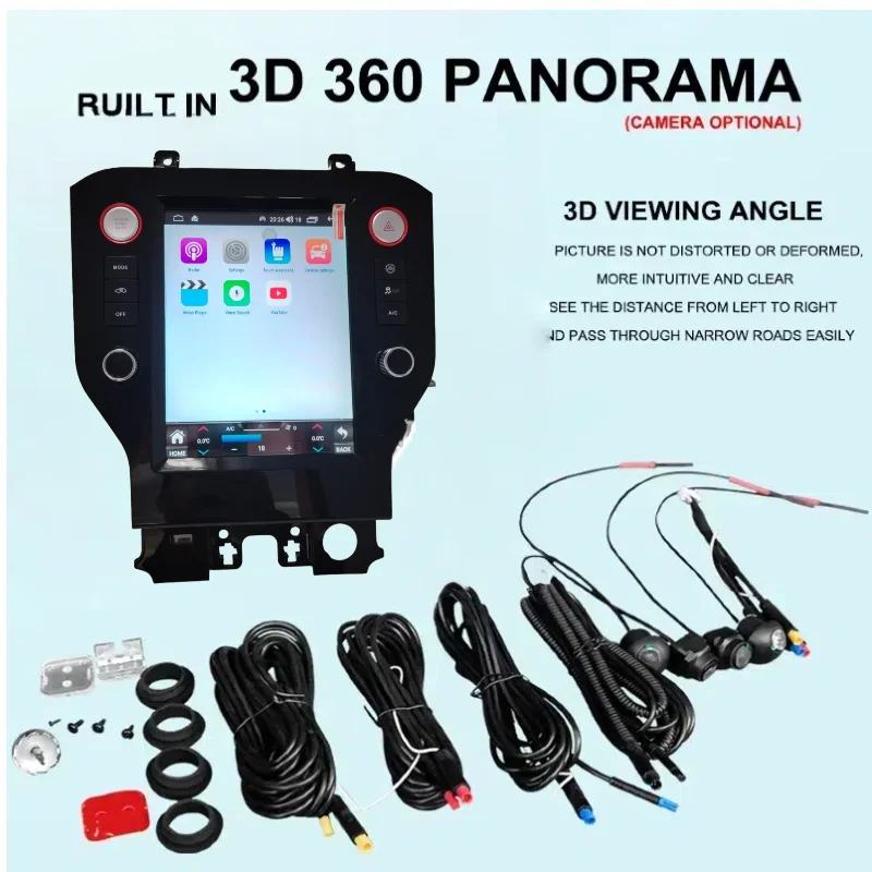 أندرويد 13 8GB 256GB راديو السيارة لتحديد المواقع والملاحة لفورد موستانج 2015-2019 السيارات ستيريو مشغل السيارة رئيس وحدة DSP الصوت الوسائط المتعددة