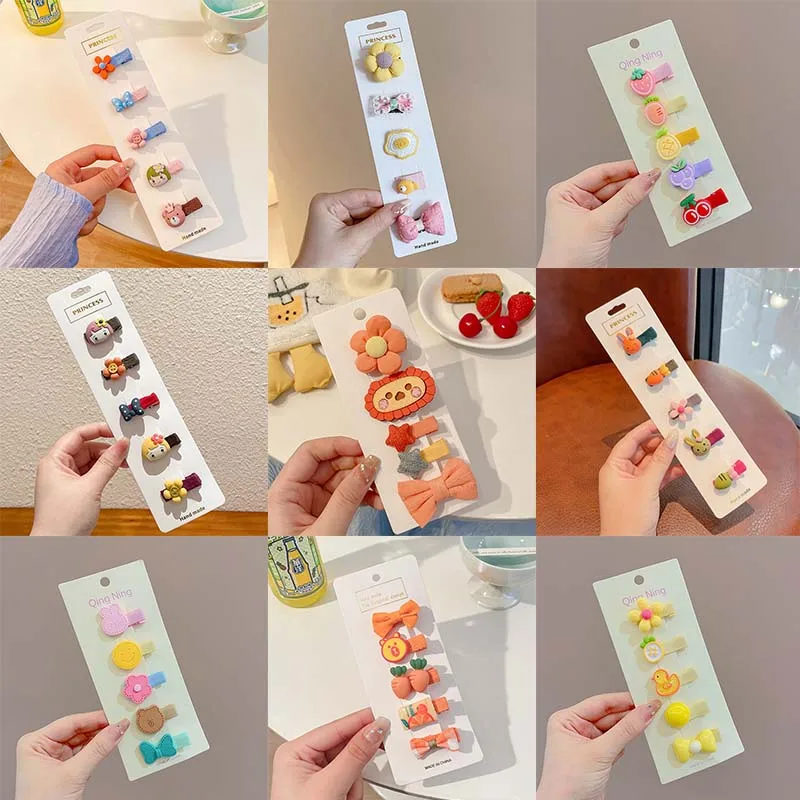Baby Hair Clips Full Cloth Package Girls Hair Card Small Princess Cute Hair Accessories Baby Sweat do not Hurt Hair of Child