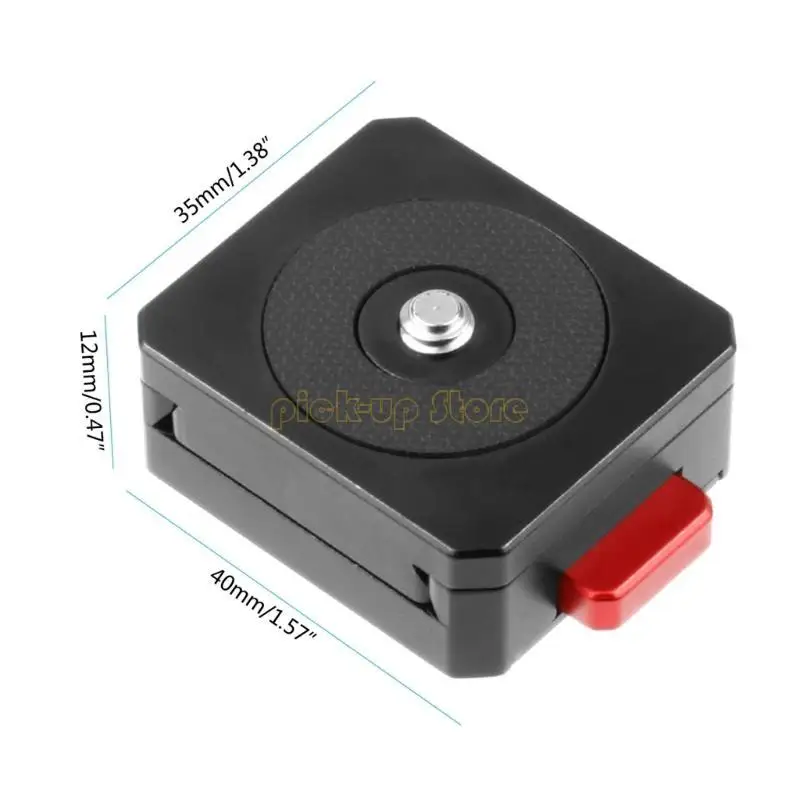 Q5WA vマウントバッテリーホルダー、メタルカメラクイックリリースプレートレンチ標準1/4 "-20ねじ穴付きのクイックリリースプレート