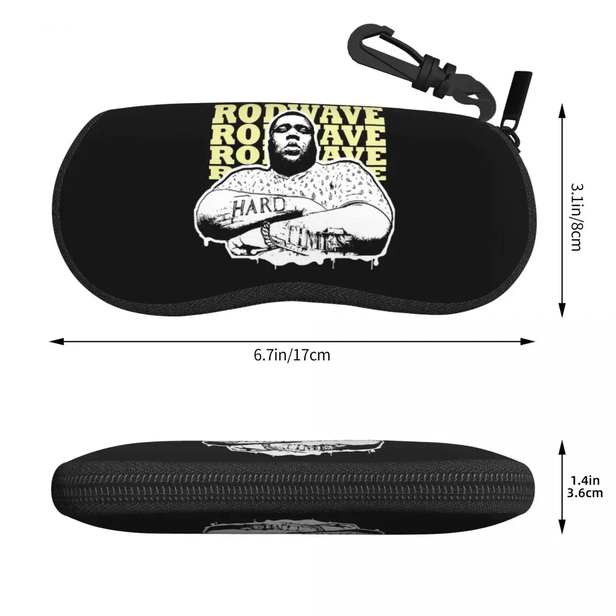 Rod Wave Hsrd Times Shell Glasses Case Protector Sunglasses Box Women Men Soft Eyeglasses Bag Pouch