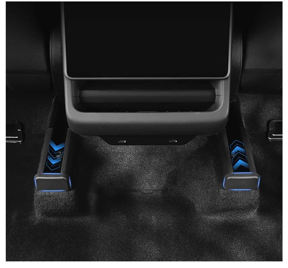 YZ Für Tesla Model Y /YL/ 3 Juniper 8-teiliger Rücksitzschienen-Schutz Rückenlehnen-Antikick-Pad Schutzabdeckung 2026 Zubehör – Detail 12