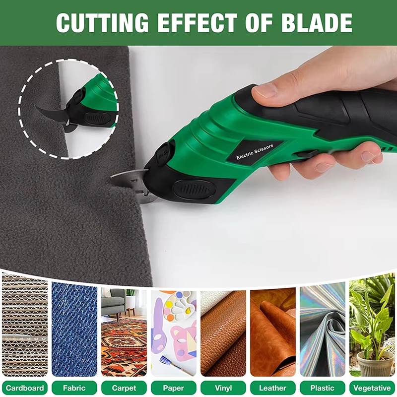 1/2/4Pcs Electric Scissors Spare Blades Cordless Scissors Replacement Blades Multifunctional Cutting Head Tailor Scissors Blades