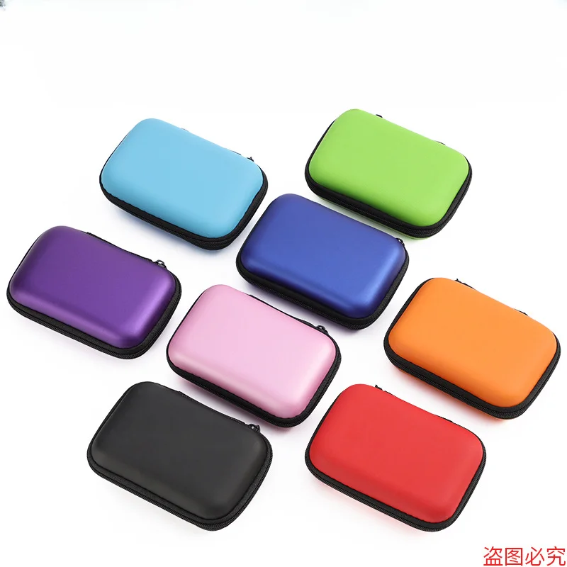 Mini Earphone Protective Bag Box Hard EVA Case Digital Charger Headphone Storage Bag Usb Data Cable Organizer Carrying Pouch