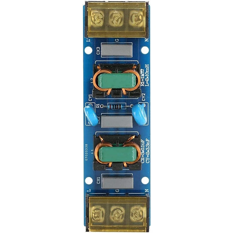 EMI High Frequency Two-Stage Power Low-Pass Filter Board For Power Supply Amplifier PCB Copper Electrical Access Filter