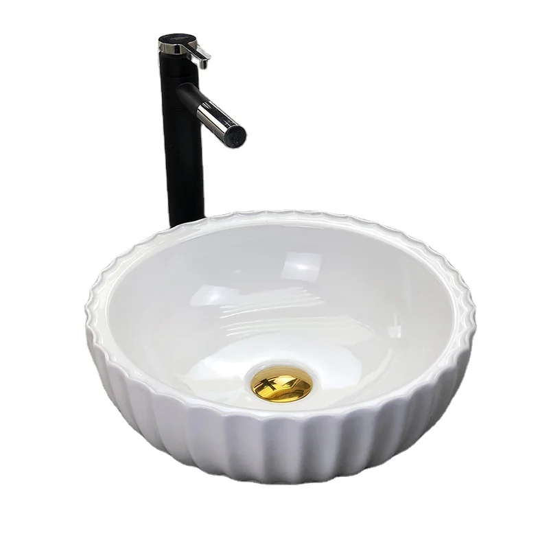 

Hot Popular Hotel Restaurant Bathroom Sink Bowl Ceramic Countertop Wash Basin