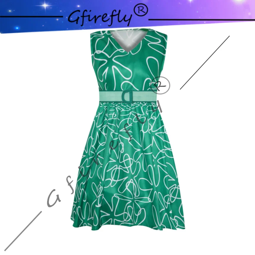 

Костюм для косплея Inside Out, зеленое платье на Хэллоуин, карнавал, вечерние, униформа для ролевых игр, вечерние платья для девочек