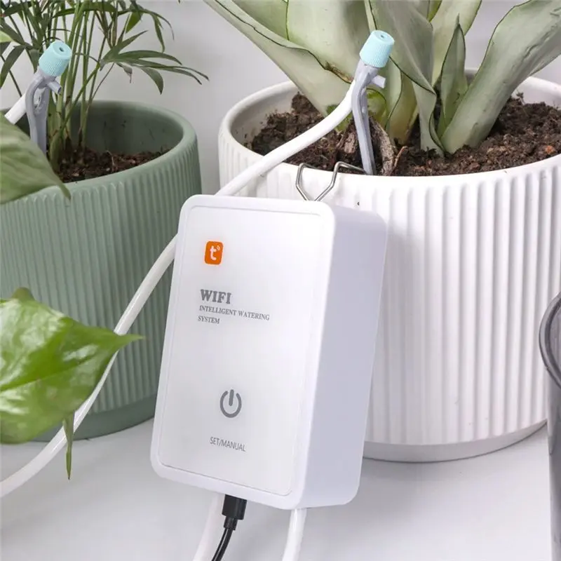 BHTS-Tuya Wifi Smart Watering System Drip Irrigation For Gardens Automatic Lawn Care Moisture Controller For Plants Device