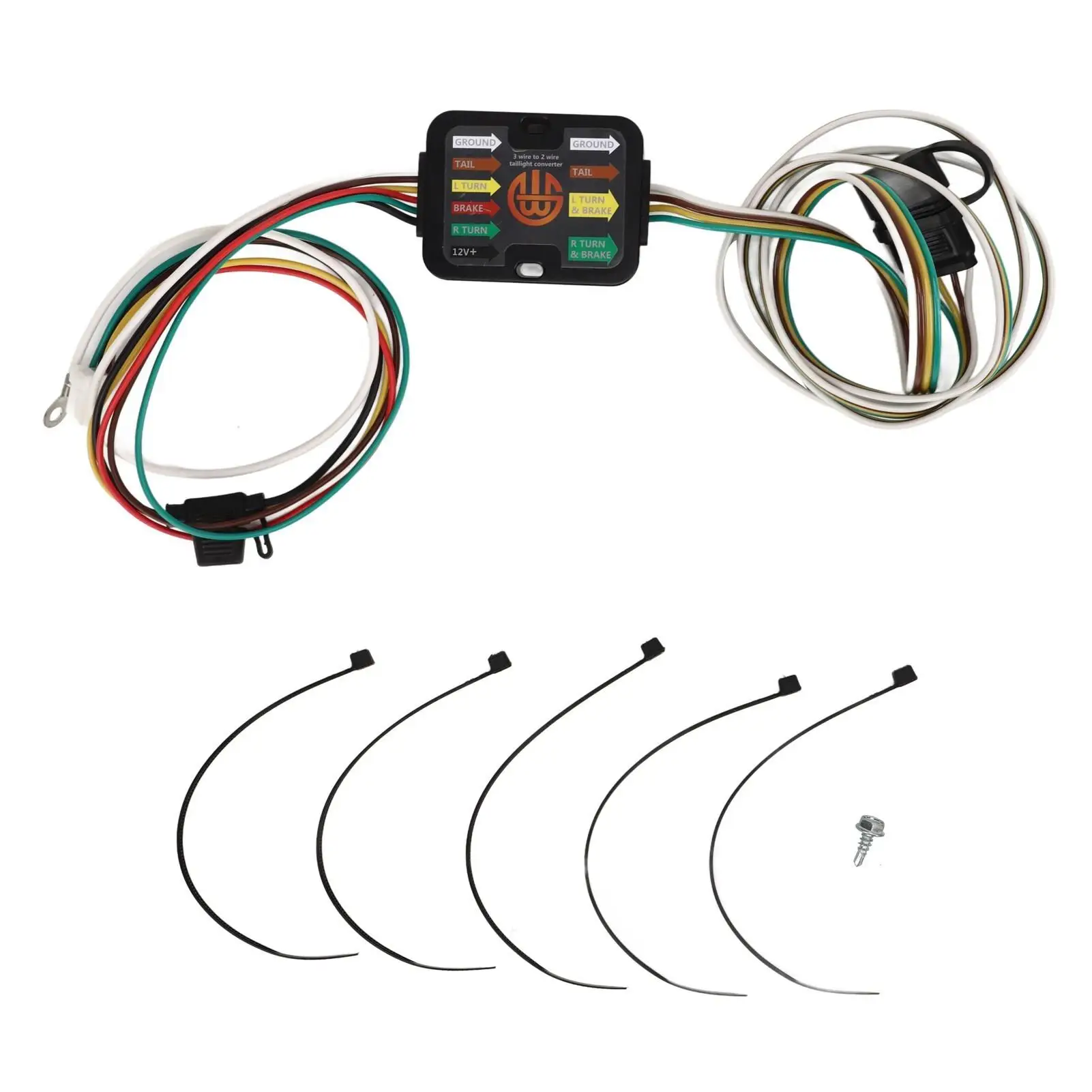 

4 Pin Trailer Wiring Harness Kit - Enhanced Brightness, Durable & Dust-Proof Design for Cars