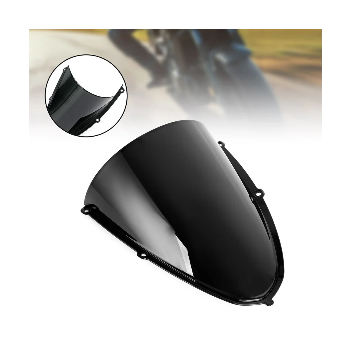 

Motorcycle Windscreen Windshield Covers Screen Lens Motorbikes Deflector for 660 2020-2022(Black)