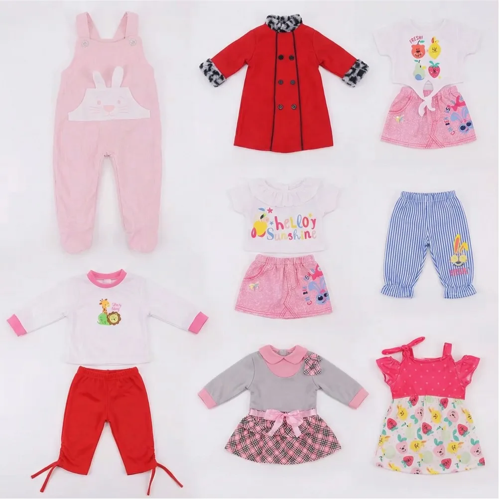 Doll Clothes Dress Cute Strap Pants 18inch American Doll Accessories Pajamas 43cm Baby Doll Our Generation Baby Clothes