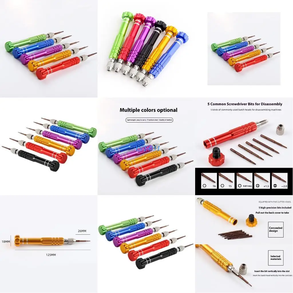 

E15A Multiple Purpose integrated Screwdriver Set Thin Pocket Sized Tool for Technology Maintenance