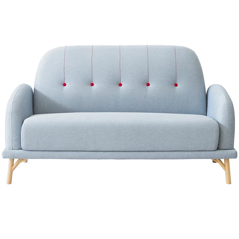 Large and small apartment living room single triple leisure sofa