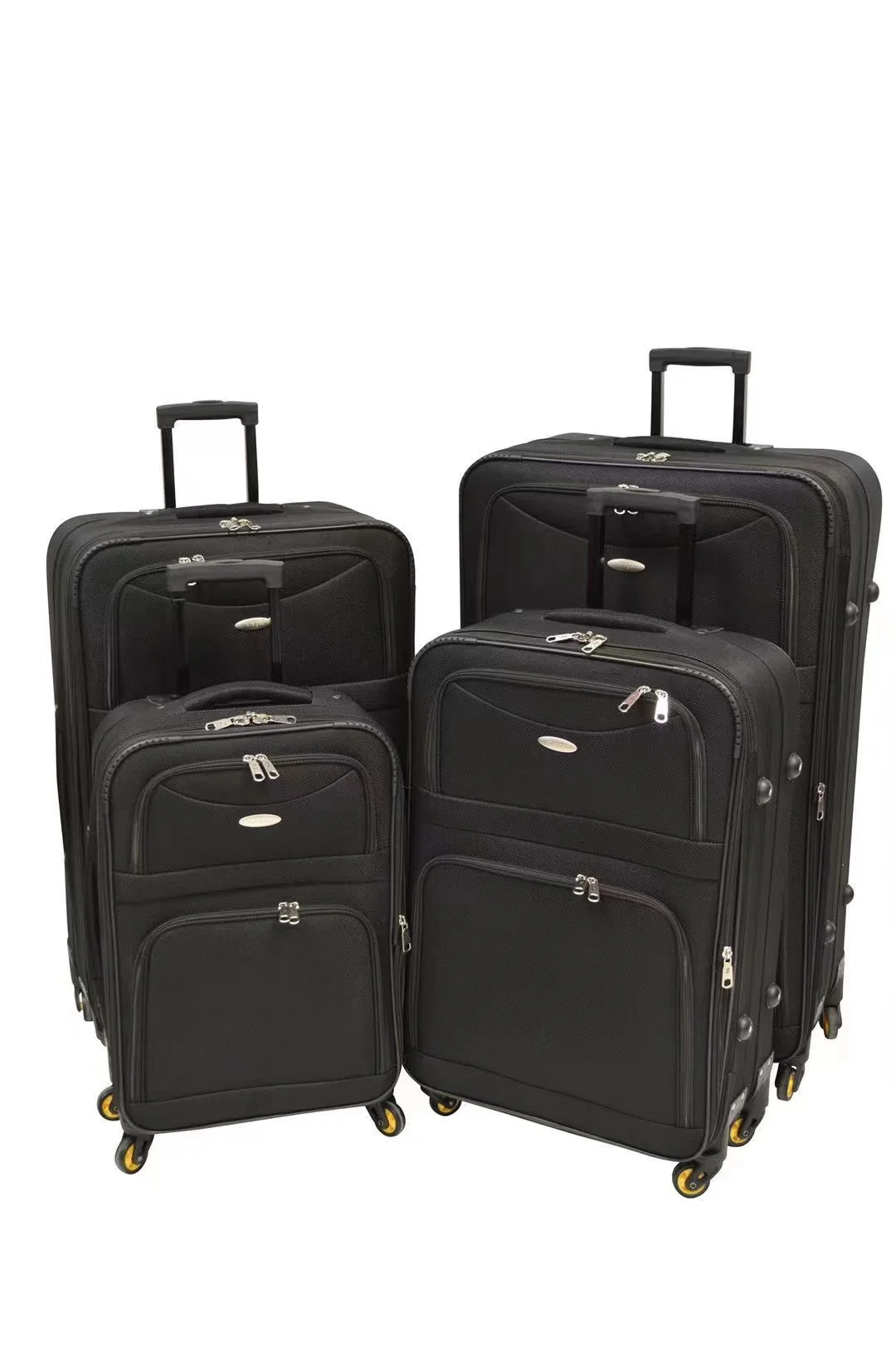 Complete Travel Series luggage set with travel bag and travel organizer suitcase with 4 spinner wheels the luggage