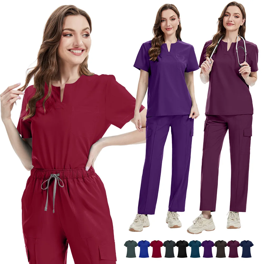 

Slim Fit медицинская униформа, скрабы, униформа, женские товары для кормления, аксессуары для медсестер, клиника, костюм Meidcal, салон красоты, спа, спецодежда