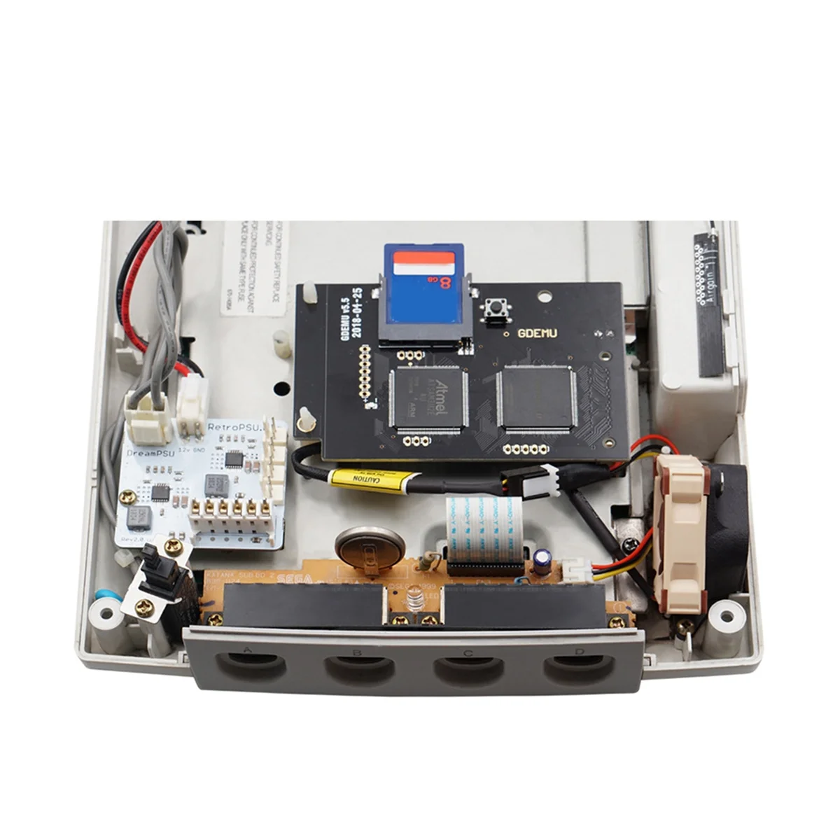 Piezas impresas en 3D para Dreamcast Noctua Fan Mod, A4X10 5V Fan A