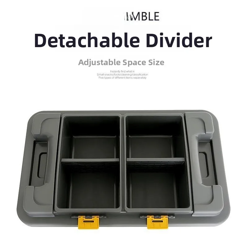 

Car Trunk Storage Box Vehicle Organizer Plastic Container Decorative Accessories for Automobiles Comprehensive Storage Solution
