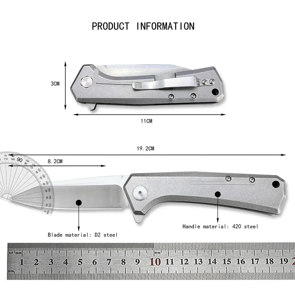 Make quality 0808 outdoor pocket Knife Portable outdoor rescue survival multi-purpose EDC tool Todd Rexford fin foldin