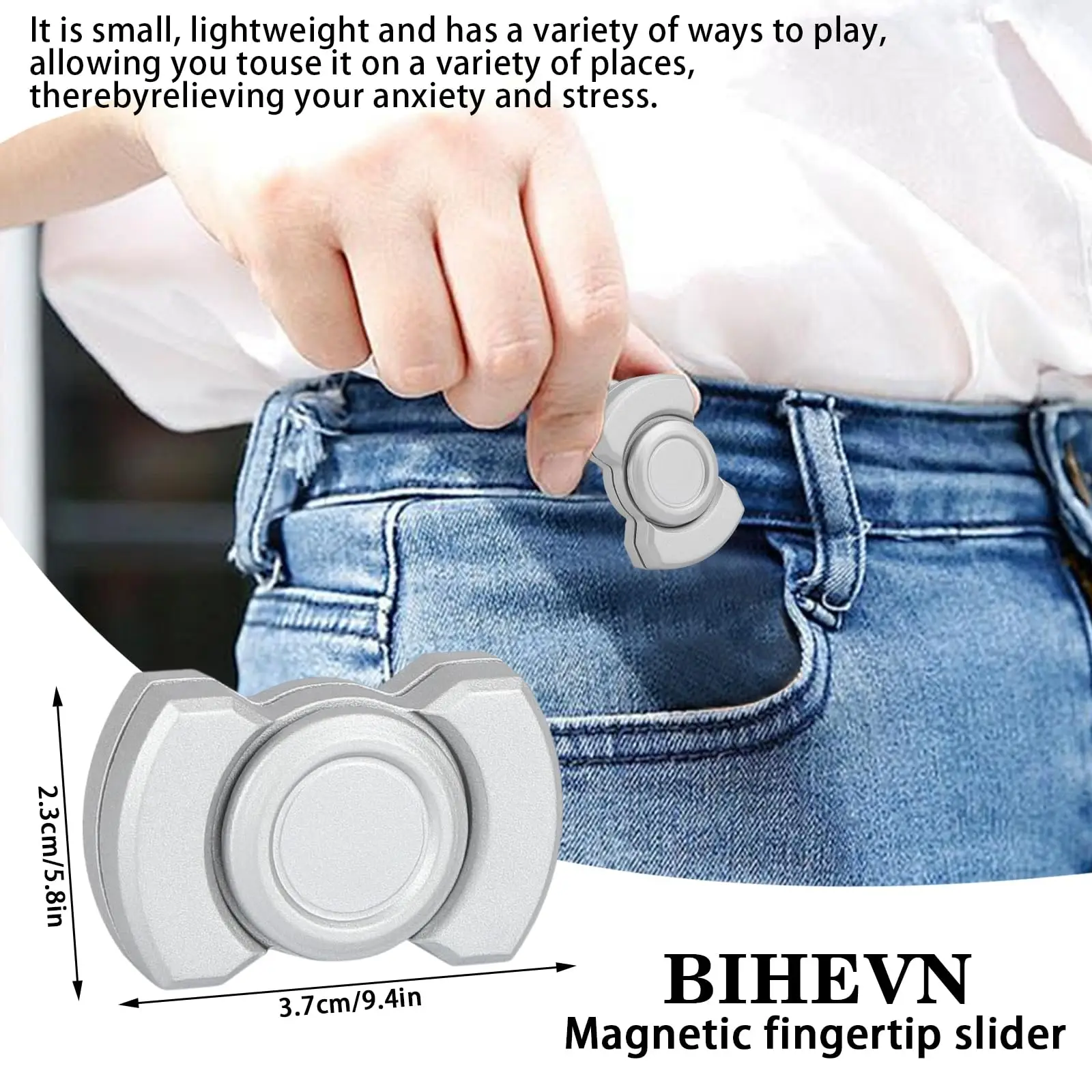3-in-1-Fidget-Spinner aus Legierung, extrem leise, hohe Geschwindigkeit, Klick-Slide-Drehmodi, Stressabbau-Spielzeug für Erwachsene, tragbares Fokus-Gadget