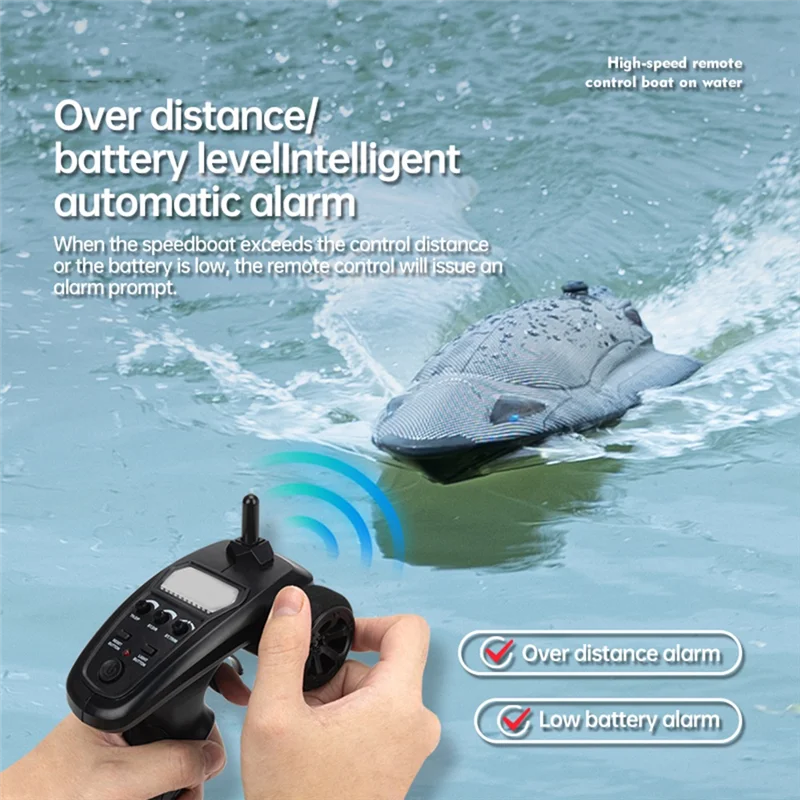 HFES RC ボート 25+ 高速リモートコントロールボート プールや湖用 2.4 GHZ RC ボート 大人 子供用 充電式バッテリー交換付き