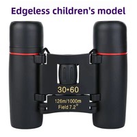 Portable Folding 30X60 Cherry Blossom Telescope HD Blue Film Binoculars for Adults and Children