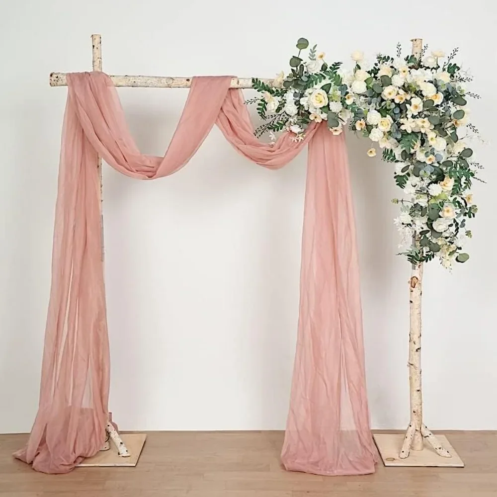 7.5 feet Natural Birch Wood Square Backdrop Stand Wedding Arch Wedding Party Event Reception Home Decorations Supplies