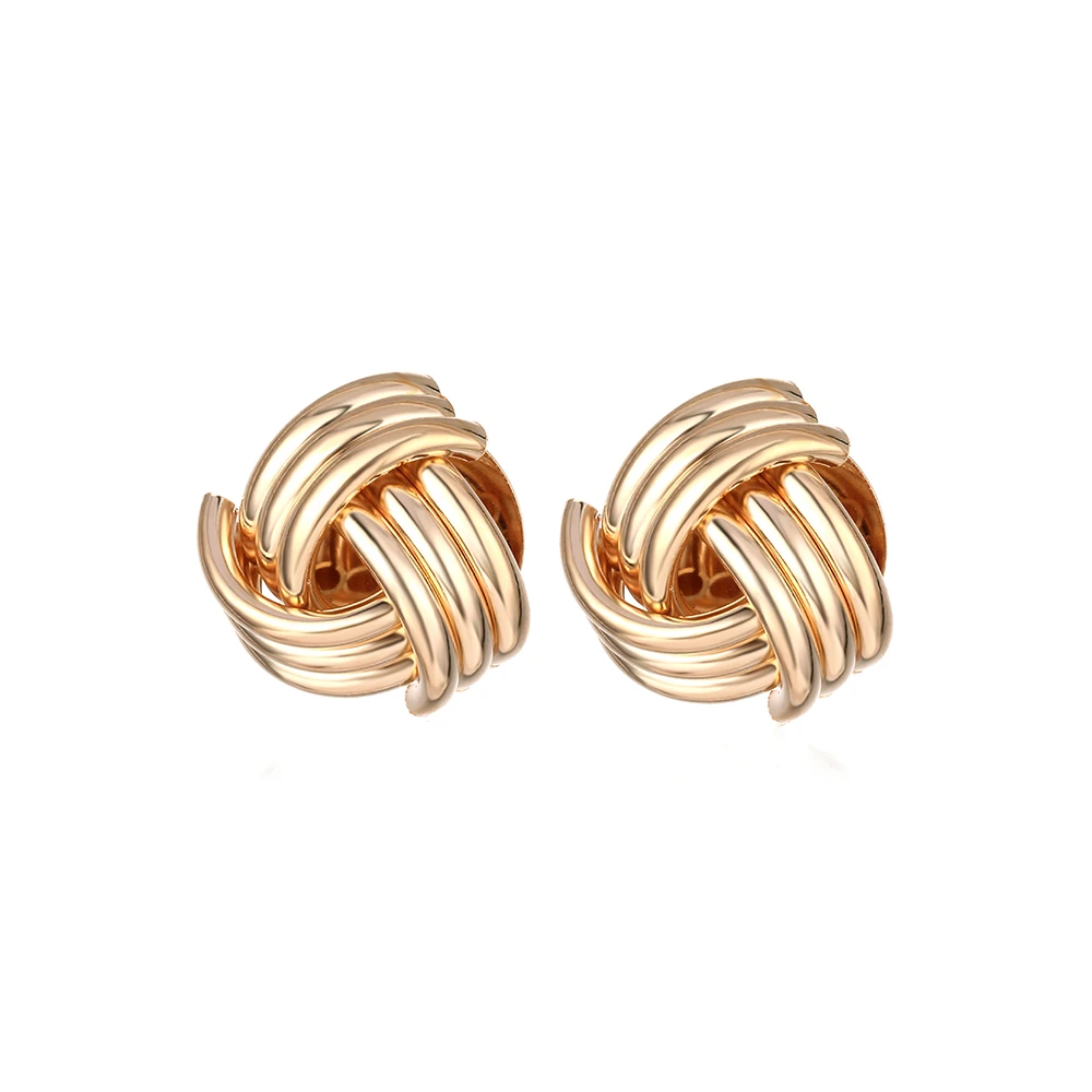 Pendientes redondos de Metal para mujer, aretes con bola de hilo, geométricos, Maxi, joyería para la oreja